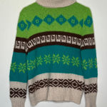 Old Navy Fair Isle Turtleneck Ski Sweater Acrylic Alpaca Angora Wool Women Large Photo 0