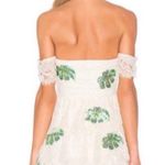 Lovers + Friends White Lace Palm Print Dress Photo 1