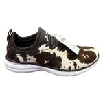 APL NWT Iconic Phantom Deep Brown White Cow Athletic Running Sneakers Womens 8.5 Photo 3
