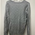 Van Heusen Grey Vneck Cable Knit Sweater  Photo 1