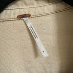 Free People Ivory Ecru Eisenhower Button Up Jean Jacket Small Photo 2