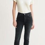 AGOLDE Riley High Rise Straight Crop Jeans Panoramic Charcoal Wash Womens 26 Photo 0