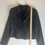 Ann Taylor  Womens Wool Blazer Jacket Sz 12‎ Black Business Career Office Neutral Photo 5