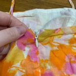 Altar'd State Floral Print Dress Sleeveless Mini Summer Casual Orange Pink Small Photo 4