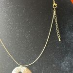 18” Gold Tone Necklace with Earth Tone Rainbow Pendant Photo 4