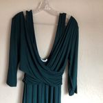 Peach Love California Peach Love Faux Wrap Top Green Dress Photo 1