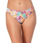 California Waves  Floral Animal Print Hipster Scoop Bikini Bottoms Colorful XL Photo 0