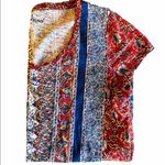 Lucky Brand  red white blue cap sleeve tee Photo 4