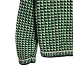 Maje Maneflanne Green Tweed Long Sleeve Preppy Cardigan Jacket Size Small Photo 13