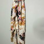 Wish Wild Flower Mid Tie Waist Adjustable Straps Midi Vacay Dress Size Small Photo 6