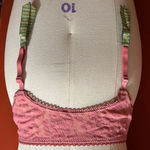 Victoria's Secret Victoria’s Secret Pink Lace and Green Ribbon Garter Belt Sz XS/S Photo 0