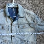 Free People Light Wash Denim Jacket Jean Casual Spring Summer Boho Bohemian XS Photo 6