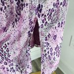 American Vintage Vintage Y2K Katie Lin Woman Purple Pink Animal Print High Waist Midi Skirt 3X Photo 6