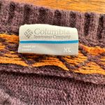 Columbia Vintage Purple Knit Sweater XL Photo 1