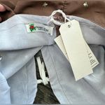 Fanm Mon Helaina Floral Bow Front Sweetheart Neck‎ Sheath Peplum Mini Dress Brown Size XL Photo 3