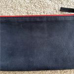 CLARE V. Los Angeles Anthropologie casual Navy blue suede clutch handheld purse Photo 15