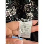 William B  women's Black Floral Print Long Sleeve‎ Ruffle Mini Dress Size M Photo 3