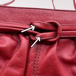 B Young 80s Red Leather Crossbody Bag Handmade Colombia Genuine Photo 8