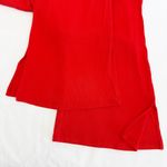 Year Of Ours Ribbed Flare Split Hem High Rise Flight Pants Red Size L Photo 7