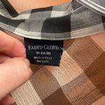 Faded Glory Women’s shirt, extra‎ large black-and-white gingham, fair used condition. Photo 5