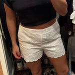 ZARA  Lace White Shorts Photo 0