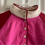 ZARA  Cropped Shearling Retro Colorblock Jacket M Photo 9