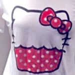 Hello Kitty  Cupcake Vintage Crewneck T-Shirt Photo 3