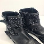 Ash  Leather Studded Rhinestone Moto Ankle Boot Booties Size‎ EU 40 Photo 5