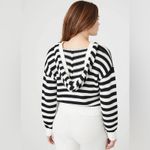 Forever 21 F21 Hooded Striped Women's Sweater Photo 1