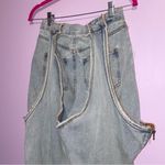 Minaa Monroe Thigh High Double Denim Jeans Women Sz S Streetwear Casual Country Blue Photo 6