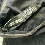 PINK - Victoria's Secret Victoria's Secret PINK Sport Black Velvet Logo Racerback Sports Bra Small Photo 1