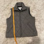 Talbots Houndstooth Wool Blend Quilted Vest Women's Sz P Full Zip Zipper Pockets Photo 12