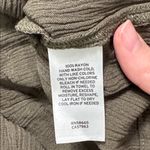 Abound  High Waist Textured/Gauze/Crinkled Fabric Relaxed  Shorts Olive size L Photo 5