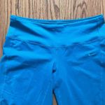 Nike  Teal Blue Dri Fit Cropped High Rise Wide Leg Workout Pants Photo 7