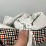 Boden 7/8 plaid orange brown pants size 6 petite Photo 8