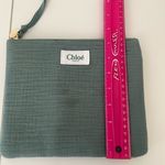 Chloé Chloe Sage Green Wristlet Clutch Photo 4