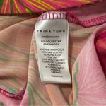 Trina Turk  Women’s Size S Orange Milan Gingko Floral Halter Tie Back Maxi Dress Photo 5