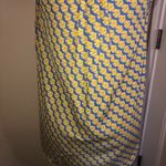 Pleione  Yellow & Blue Bird Print Tank Top Razorback Style Size Extra Small Photo 7