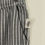 Gap Love By  Flannel Joggers Striped Drawstring High Waisted Blue Medium New Photo 4