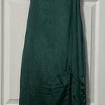 Wild Fable  Dark Green Satin Top Photo 0