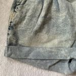 Blue Spice Twist Of Fate Paperbag Waist Denim Shorts in Light Blue Wash - Size 1 Photo 8