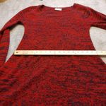 Bobbie & Brooks Size Medium M Red Black Sweater Dress Long Sleeve Warm Soft Cozy Photo 2
