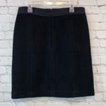 Ann Taylor NWT Black Waffle Knit Lined Straight Skirt Photo 2