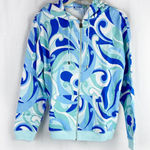 Hill House  The Allie Zip-Up Hoodie Jacket Ocean Kaleidoscope Small Photo 0
