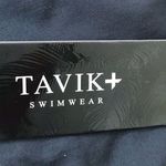 New Tavik Jett Colorblock Triangle Bikini Top Black and Cream Women's Size L Size L Photo 7