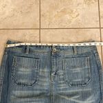 Calvin Klein Jeans  Distressed Hem Denim Skirt Photo 8