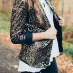 Sam Edelman  - Gold Sequin Blazer size S Photo 8