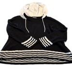 Angel Black and White Women's Hoodie Lightweight Sweater Top Size XL Photo 0
