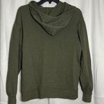 Madewell Pleat Sleeve Shrunken Hoodie Sweatshirt Olive Green Heathered XXS Photo 1