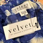 VELVET BY GRAHAM & SPENCER TOOTSIE STRAPLESS ONE PIECE BLUE WHITE JUMPER XS Photo 3